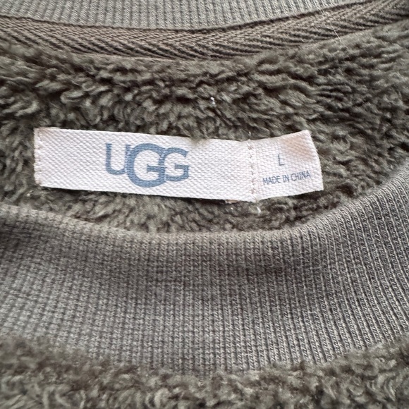 UGG Coby‎ High Pile brown men's sweater size large - Picture 2 of 5